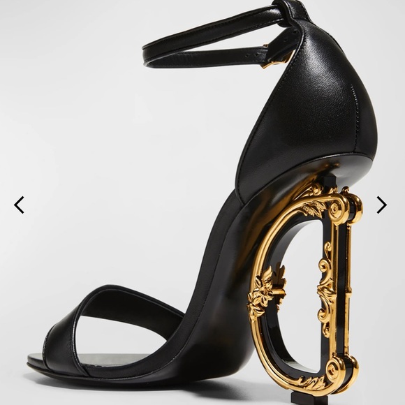 Dolce & Gabbanna 105mm leather barroco heal sandal - Picture 4 of 15